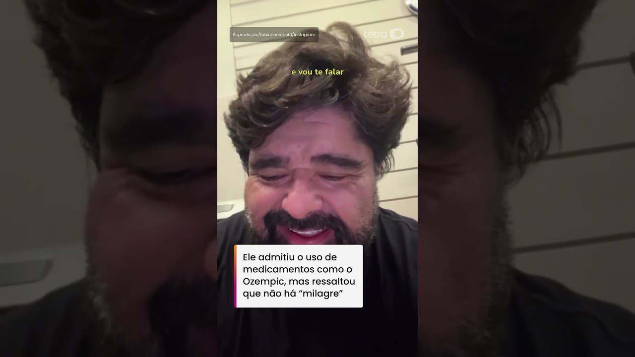 Fabiano Menotti mostra antes e depois de perder 52 kg: ‘Ainda não cheguei no que quero' #shorts