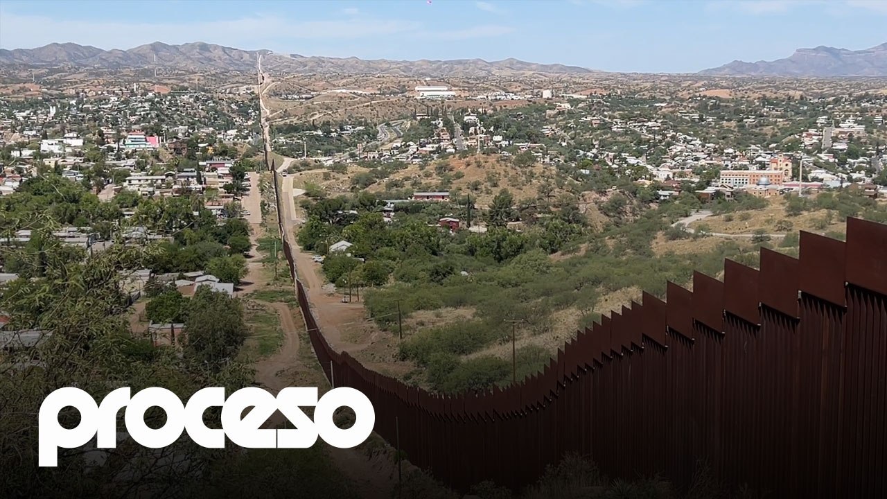 El muro fronterizo que reforzó Donald Trump en el cruce de Nogales