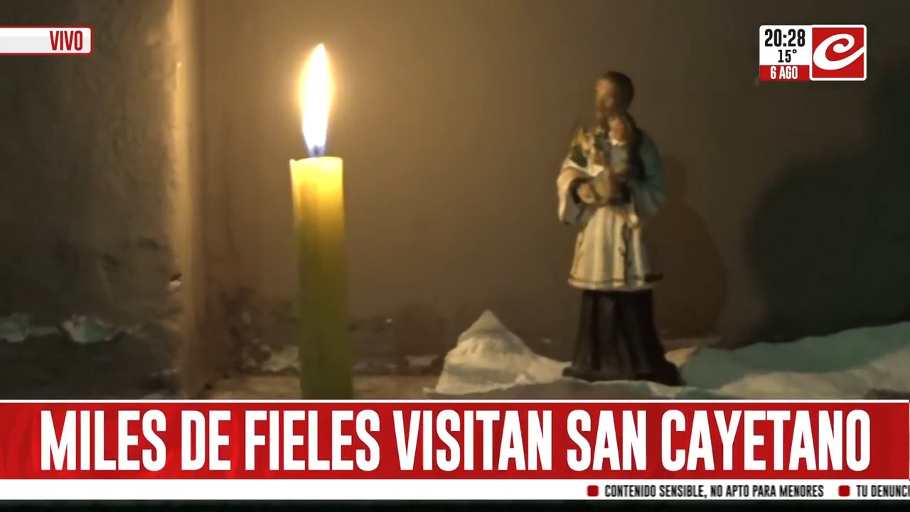 Miles de fieles se congregan para visitar a San Cayetano