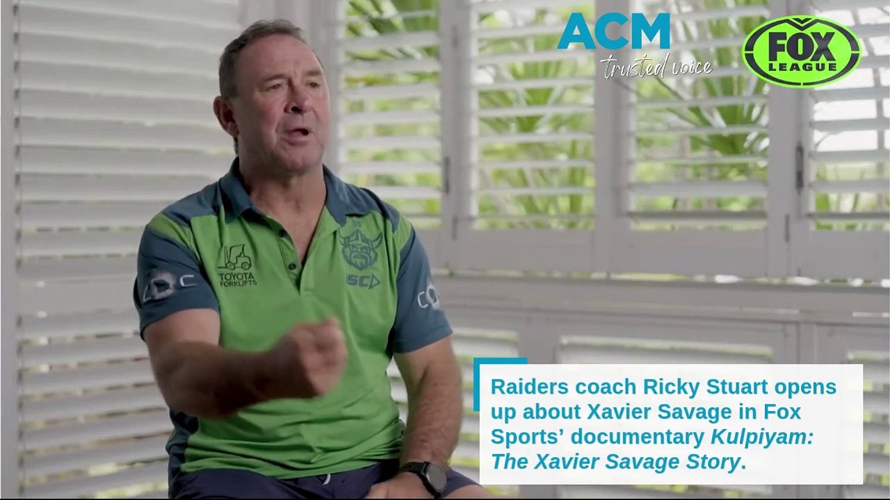 Ricky Stuart speaks about Xavier Savage. Footage: Fox Sports - video ...