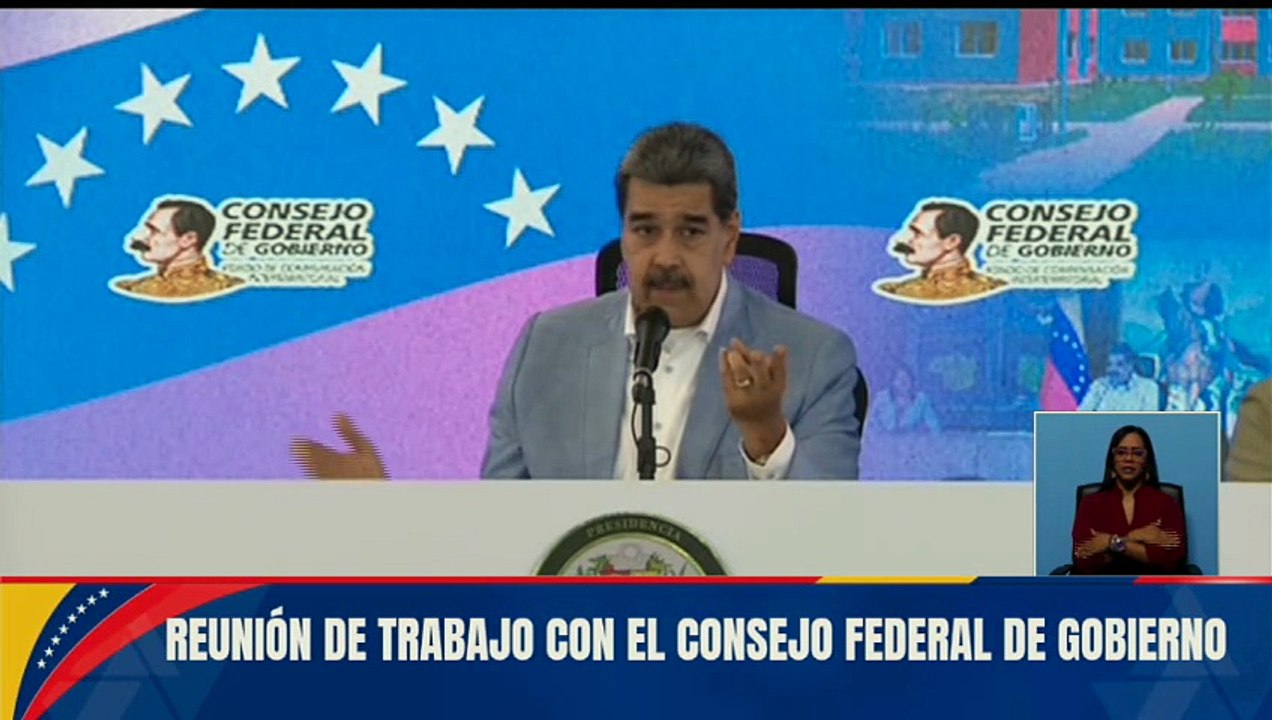 Presidente Nicolás Maduro lidera reunión de trabajo con el Consejo Federal de Gobierno