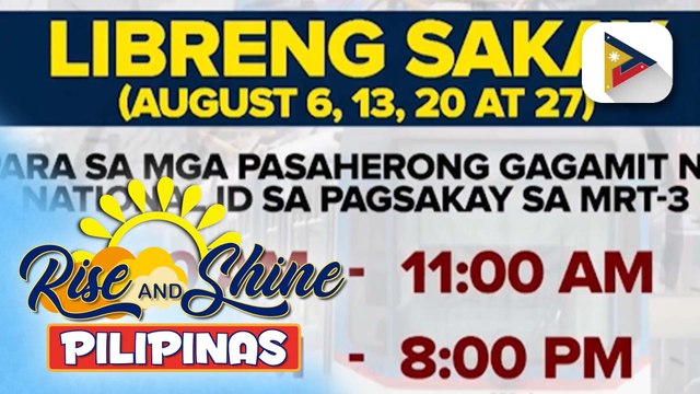 MRT-3, maghahatid ng libreng sakay tuwing Miyerkoles ngayong Agosto