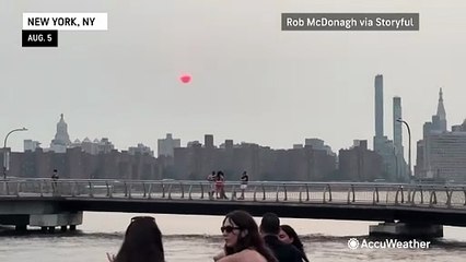 Wildfire smoke leads to hazy conditions throughout the Northeast
