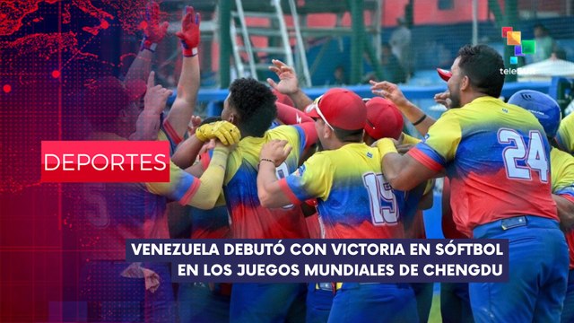 Selección Venezolana de Softbol comenzó con buen pie su participación en los Juegos Mundiales 2025 DEPORTES EDICIÓN CENTRAL 06-08-2025