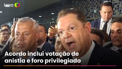 Câmara vai pautar anistia e fim do foro privilegiado após acordo com Motta, diz Sóstenes