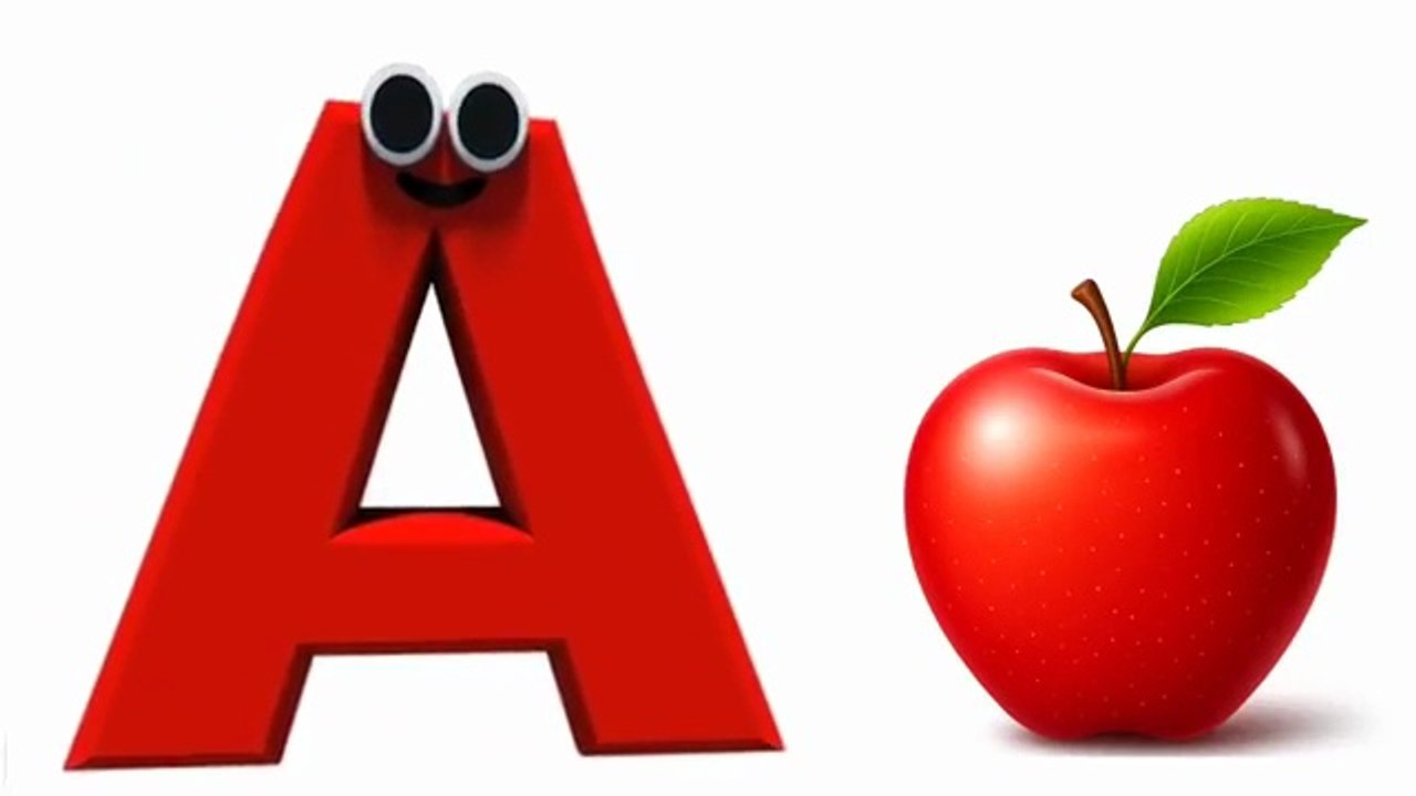 A is for Apple | ABC Phonics Song for Kids | Learn Alphabet with Fun Animation