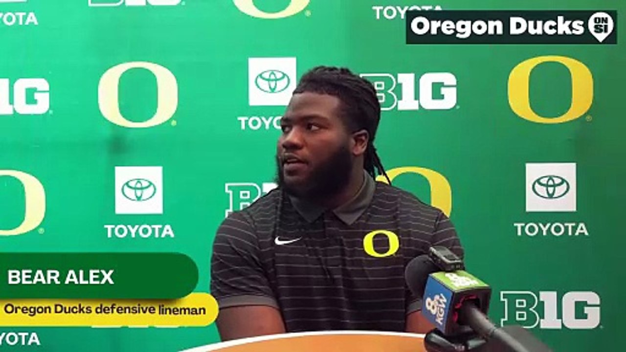 Oregon Ducks defensive lineman Bear Alexander addresses people doubting him