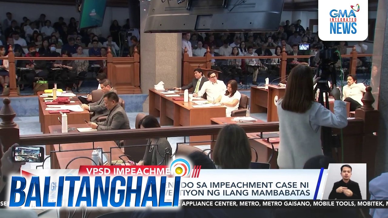 Pag-archive ng Senado sa impeachment case ni VP Duterte, kinuwestiyon ng ilang mambabatas | Balitanghali