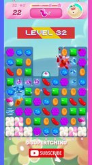 Candy Crush Level 32 | Sweet Win & Satisfying Moves 🍬🔥 #dailymotion #shorts