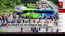En Guerrero, se continúa el bloqueo vial en la Autopista del Sol