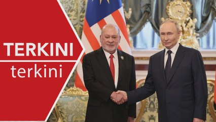 [TERKINI] Sultan Ibrahim rakam penghargaan kepada Presiden Putin atas jemputan lawatan negara
