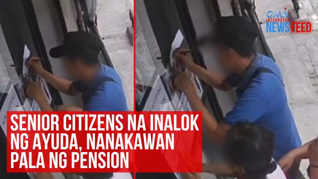 Senior citizens na inalok ng ayuda, nanakawan pala ng pension | GMA Integrated Newsfeed