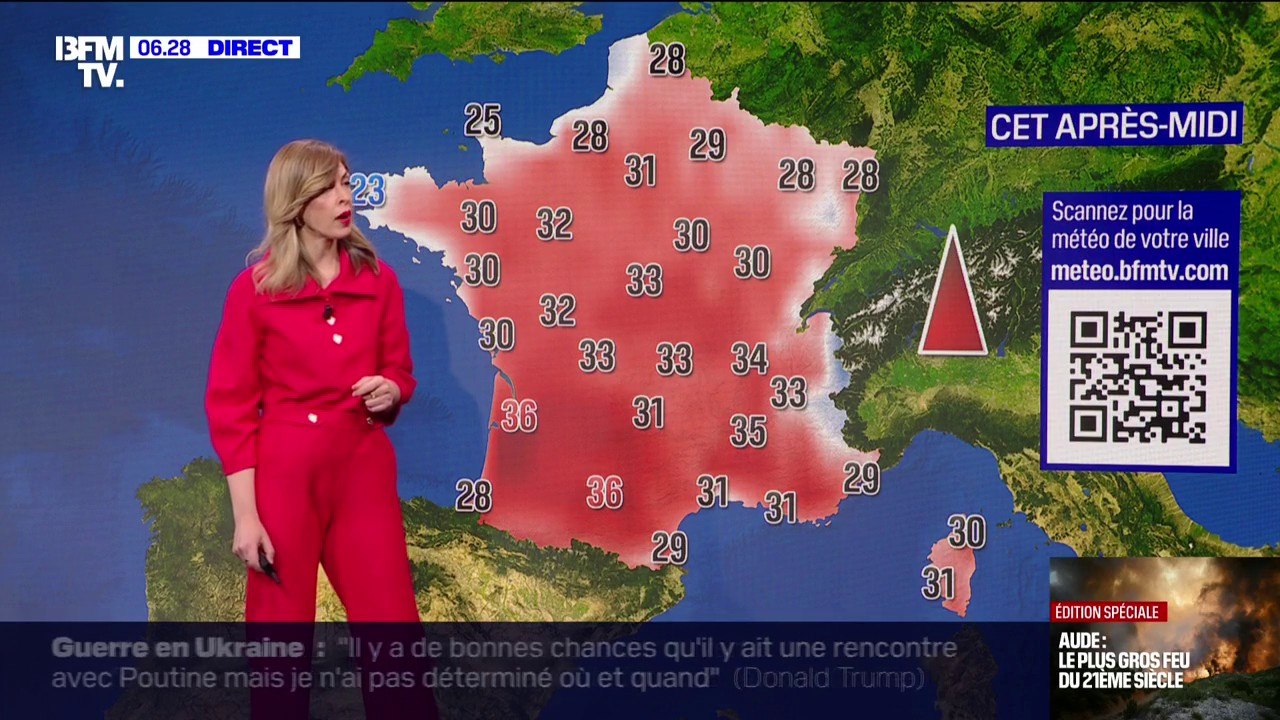 Quelques nuages dans le Nord mais du soleil sur le reste de la France, avec des températures comprises entre 23°C et 36°C... La météo de ce jeudi 7 août