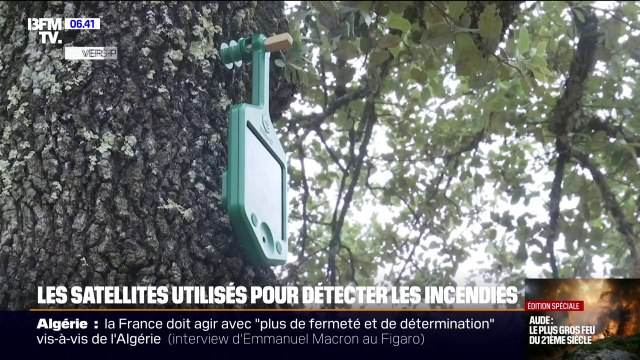 Incendie dans l'Aude: des capteurs connectés par satellite pour détecter les feux