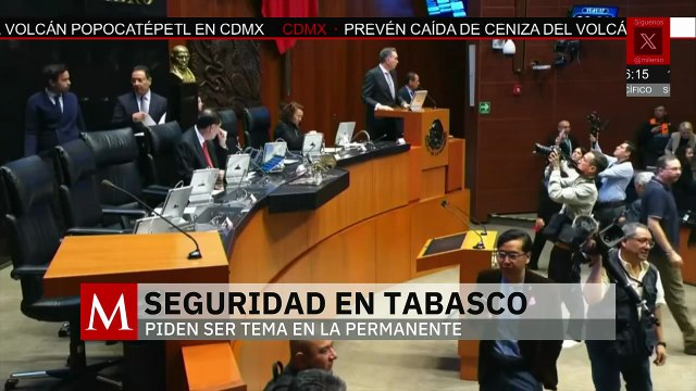 En el Senado, subió a tribuna el senador de Morena, Adán Augusto López Hernández