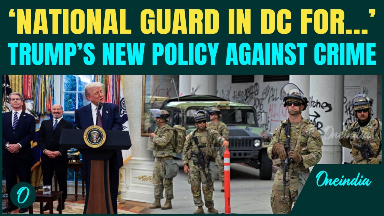 Trump To Federalize DC Police | SLAMS Crime Surge And Hints At National Guard Deployment For Safety