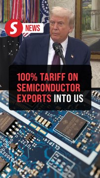 US says it'll charge tariff of about 100% on semiconductor imports