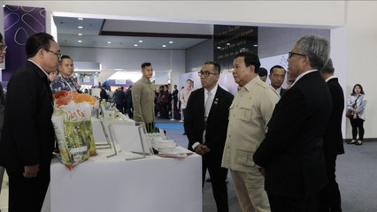 Momen Prabowo Kunjungi Booth Anak Bangsa di Konvensi Sains, Teknologi, dan Industri 2025 di ITB