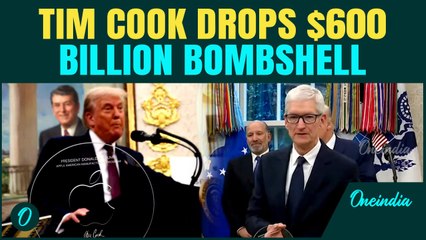 VIDEO: Tim Cook Gifts Trump This Item As Apple Seals $600 Billion Pledge To Invest In America