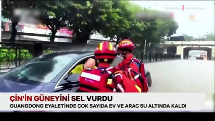 Çin’de sel felaketi! Hong Kong’da hastaneyi su bastı