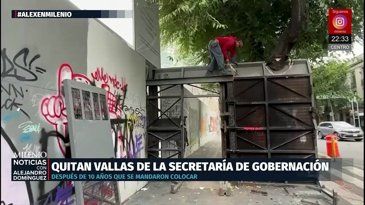 Quitan vallas en Gobernación tras una década de cerco impuesto por Osorio Chong