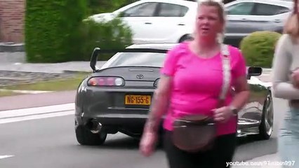 Modified JDM Cars leaving a Carshow  JAPFEST Belgium 2025