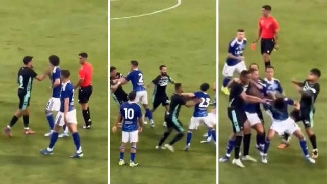 Como-Betis, altro che amichevole: pugni in faccia, rissa e due espulsi