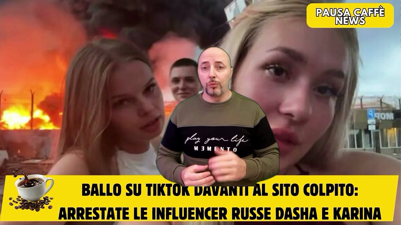 Ballo su TikTok davanti al sito colpito arrestate le influencer russe Dasha e Karina