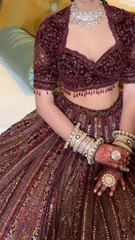 amazing bridal lehenga video #short #fashion #wedding #desswedding