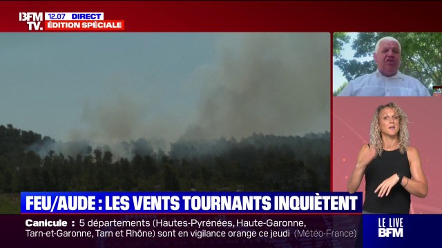 “Nous sommes tous désemparés”: André Hernandez, président de la communauté de communes Région Lézignanaise-Corbières-Minervois, exprime son inquiétude après les dégâts causés par les incendies