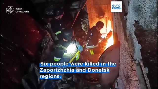 At least six killed and dozens injured in Russian strikes on Ukraine