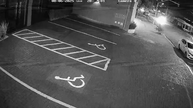 Câmera flagra acidente que deixou motociclista com traumatismo cranioencefálico grave em Cascavel