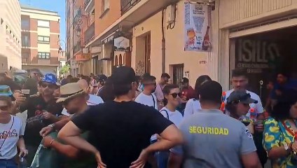 Control de seguridad en la Plaza del Trigo