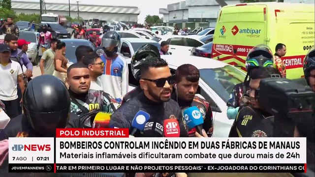 Incêndio de grandes proporções atinge polo industrial de Manaus