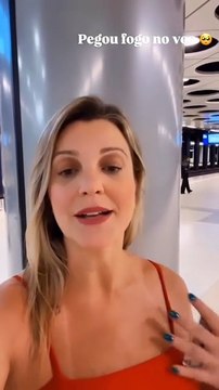 VÍDEO: Carregador de celular pega fogo dentro de avião e fumaça assusta passageiros