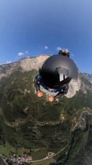 Man Attempts Wingsuit Base Jump