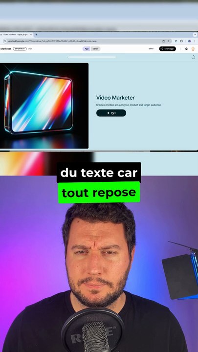 Google Opal : Créer une Appli sans coder