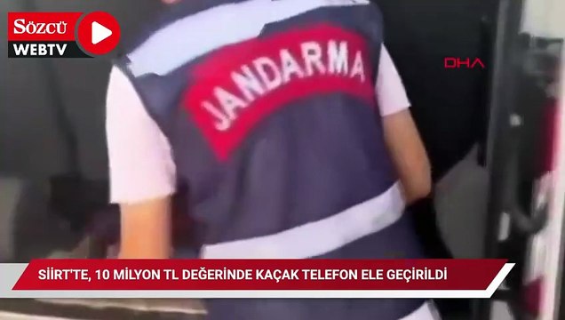 Siirt'te, 10 milyon TL değerinde kaçak telefon ele geçirildi