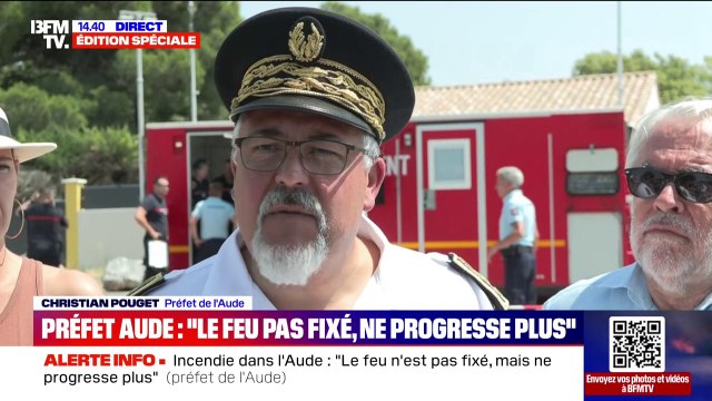 2.000 sapeurs-pompiers, 4 Canadair, 2 hélicoptères bombardiers d'eau: le préfet de l'Aude fait un point sur les moyens mobilisés pour lutter contre l'incendie