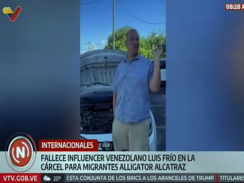 Fallece influencer venezolano Luis Manuel Rivas en la cárcel Alligator Alcatraz
