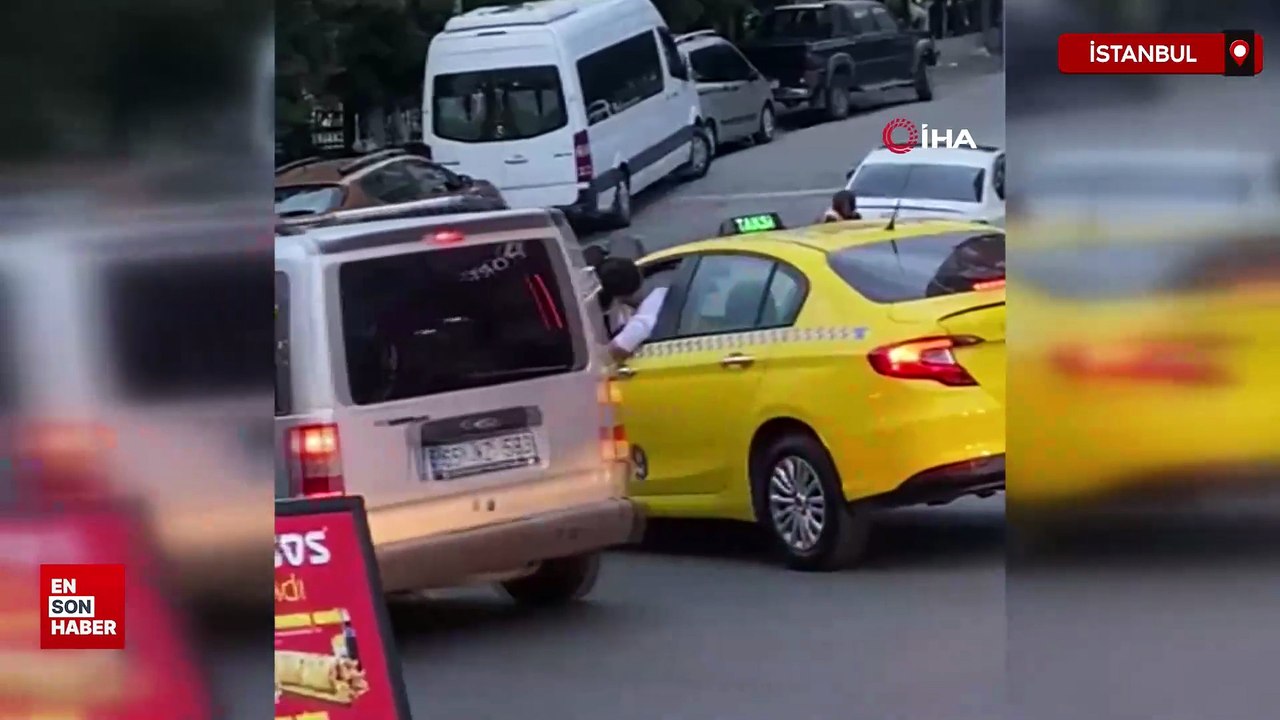 Esenyurt’ta genç kıza yumruk atan taksici kaçtı