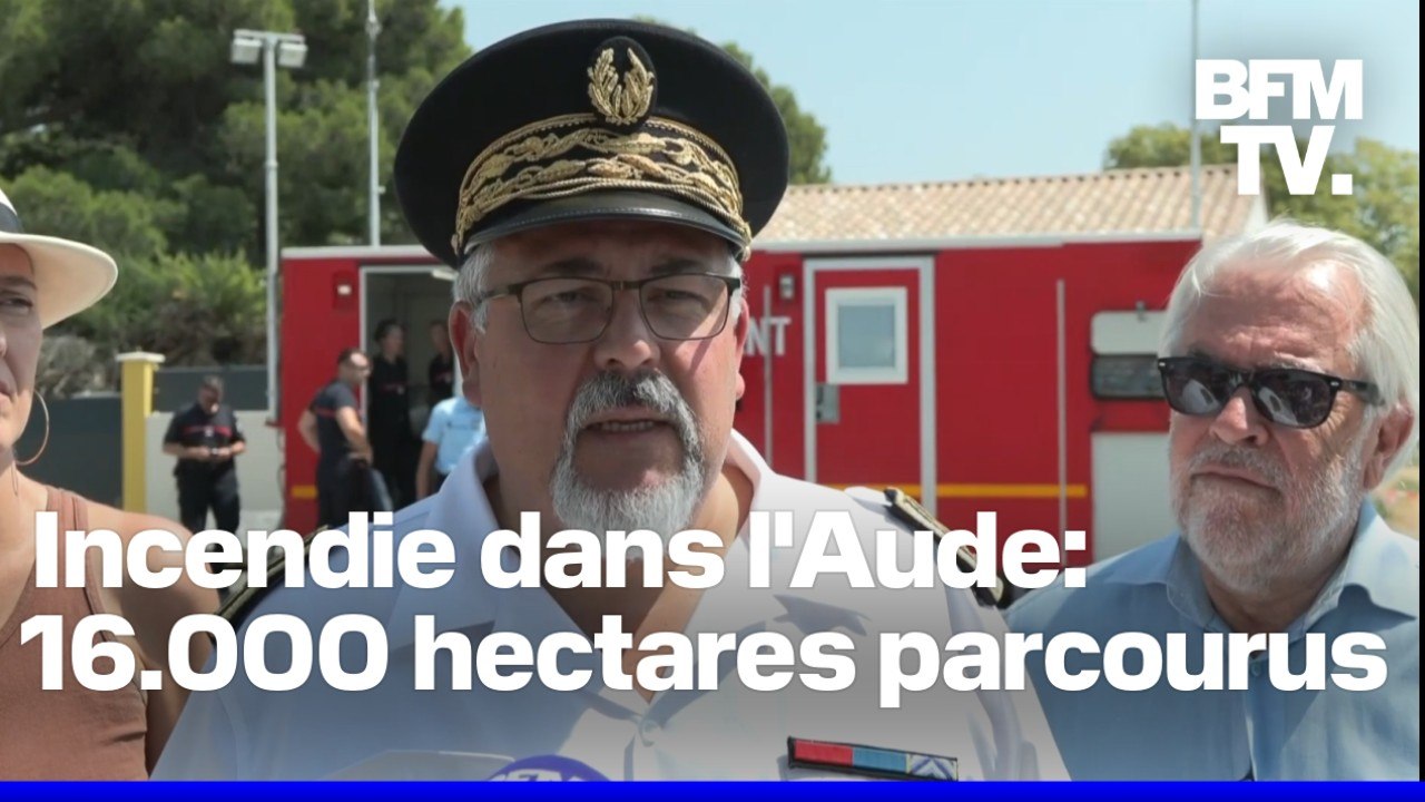 2.000 sapeurs-pompiers, 4 Canadair, 16.000 hectares: le point presse du préfet de l'Aude sur l'incendie en cours