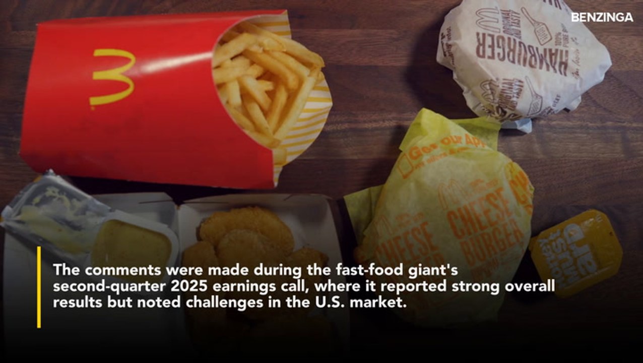 McDonald's Says Trump Tariffs Creating 'Lot Of Anxiety And Unease' For Low-Income Consumers, Lowers Margin Target For 2025