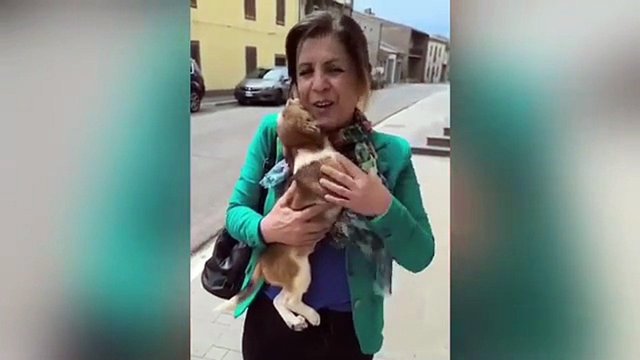 VEDE PER LA PRIMA VOLTA LA MAMMA CHE L’HA ADOTTATO E GUARDATE CHE REAZIONE!!