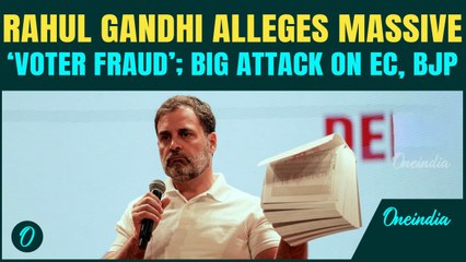 Rahul Gandhi’s BIG ATTACK on EC Full Video: Rahul Gandhi Presents BIG PROOF of Voter Fraud | Watch