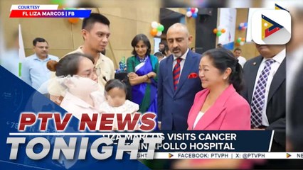 FL Liza Marcos visits cancer patients in Apollo Hospital