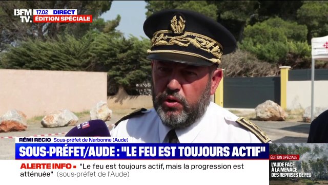Incendie dans l'Aude: Ça fait 48 heures que les pompiers luttent contre cet incendie, qui est un ogre , rappelle Rémi Recio, sous-préfet de Narbonne