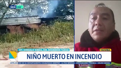 Niño que murió carbonizado intentó escapar del fuego y se refugió bajo la mesa, asegura jefe de Bomberos