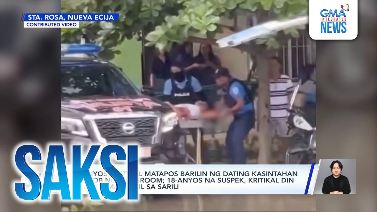 15-anyos, kritikal matapos barilin ng dating kasintahan sa loob ng classroom; 18-anyos na suspek, kritikal din matapos magbaril sa sarili | Saksi