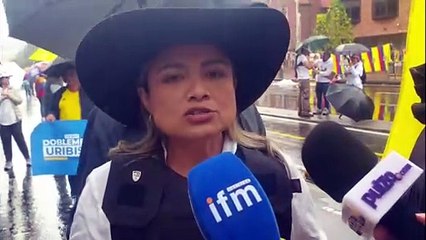Entrevista a Lina Garrido - Marcha 7 de agosto - Bogotá
